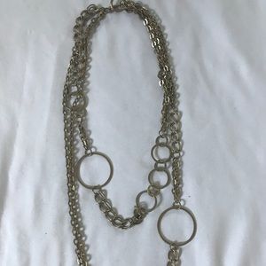 NWOT - Fun Chunky Gold Metal Necklace